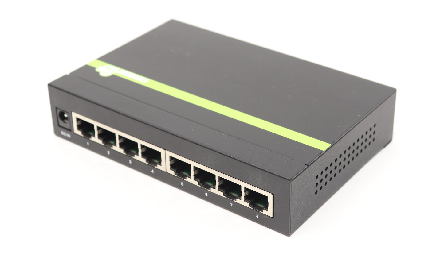 TRENDnet PoE+ Switch TPE-TG80g 8-Port Gigabit GreenNet w/ Power Cord