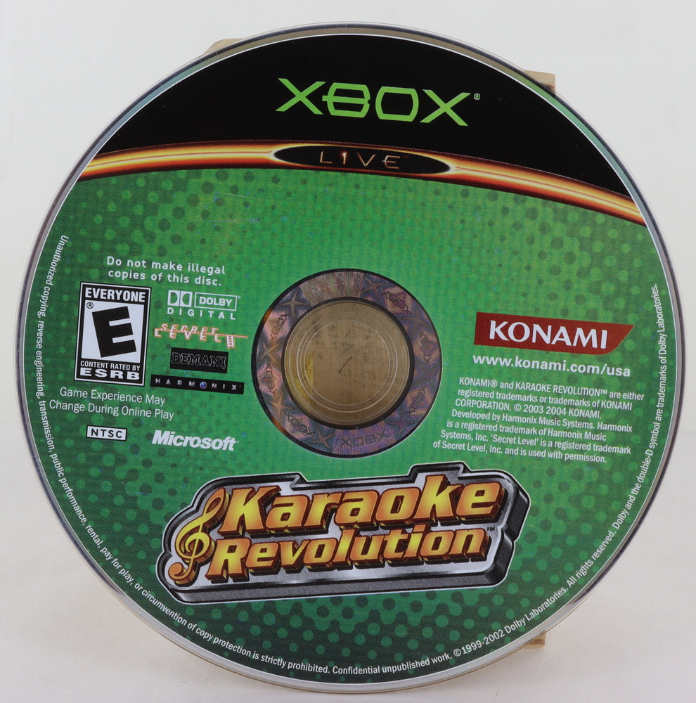 XBOX KARAOKE REVOLUTION, KARAOKE REVOLUTION PARTY DISC ONLY BUNDLE