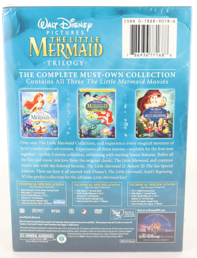 Walt Disney Pictures The Little Mermaid - Trilogy (DVD)