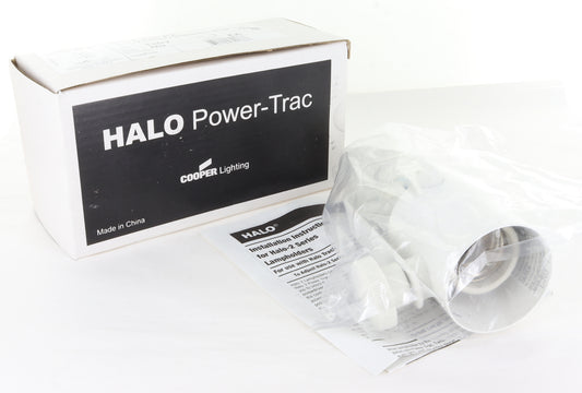 HALO POWER-TRAC UNIVERSAL LAMPHOLDER, WHITE (L703PX) NEW IN BOX